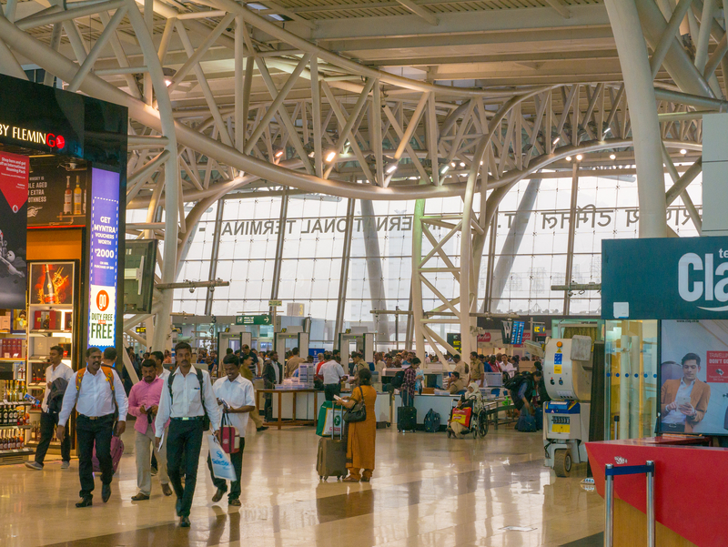 Chennai International Airport has three terminals. 